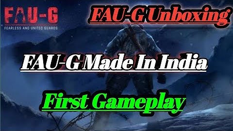 FAU-G Game Exclusive First Look &  Gameplay | Action Game | Weapons | Mission | First Impression 🔥🔥🔥