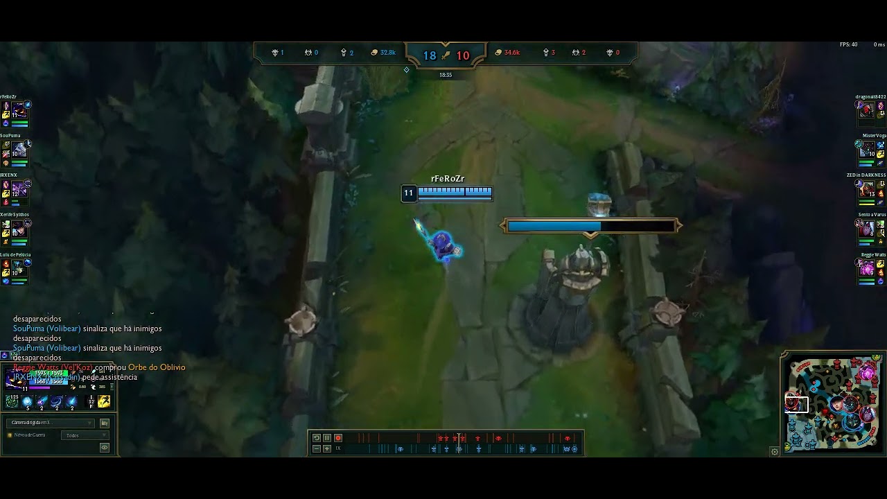 Zed highlight, waiting in bush