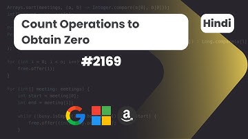 Count Operations to Obtain Zero | Leetcode 2169 | DSA | HIndi Explanation