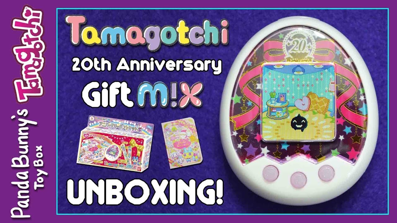 Tamagotchi M!x 20th Anniversary Gift Set Unboxing! | PandaBunny