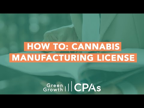 Como obter a sua licença Estado Cannabis Manufacturing
