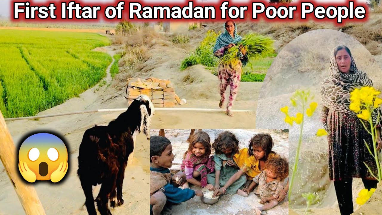 First Iftar of Ramadan for Poor People | Village Life Pakistan | Shabana Vlogs