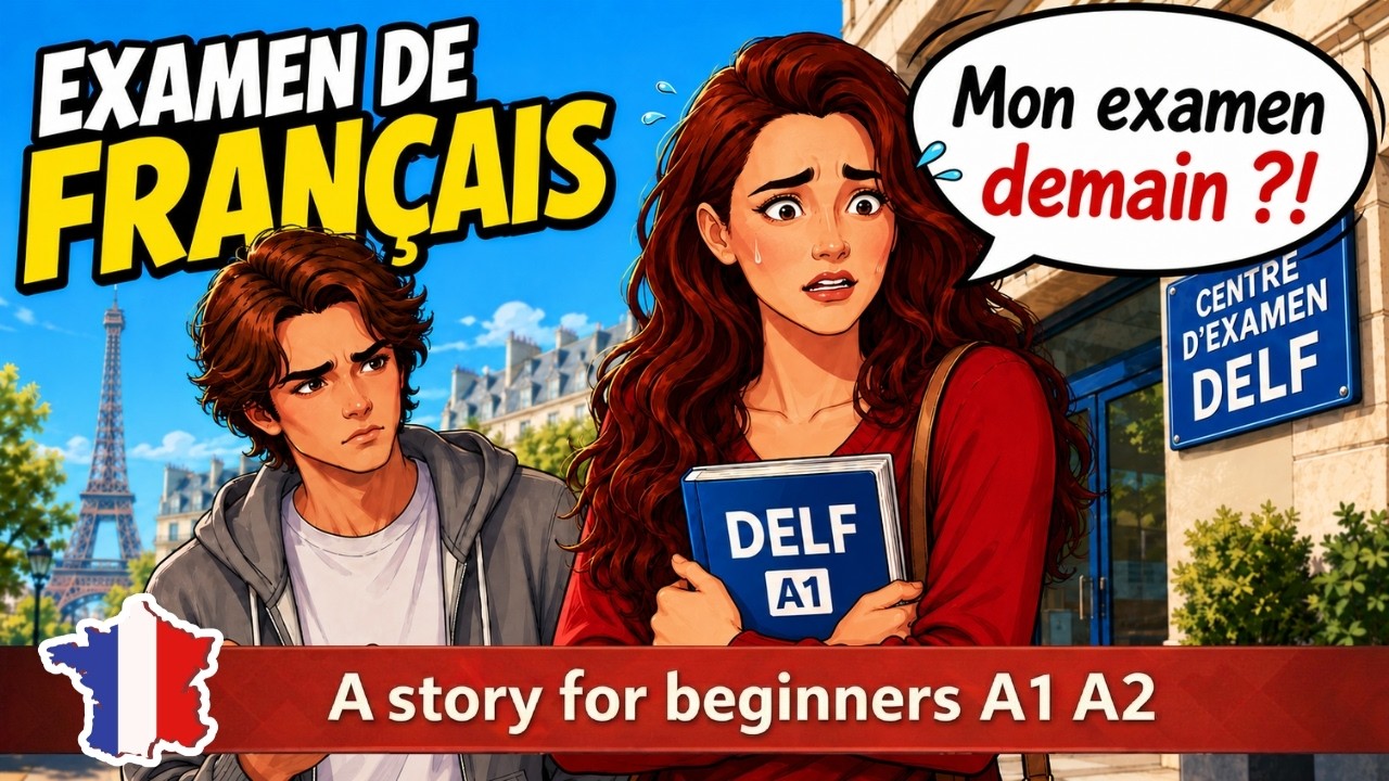 Improve Your French Listening | French Story for Beginners – Examen de Français (A1–A2)
