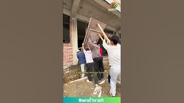 This Door Installation is Intense! 💪 #construction #teamwork #heavy