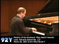 Marc-André Hamelin performs Liszt: Petrarch Sonnet No. 123