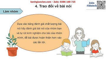 Giáo án powerpoint bài 4: Nói và nghe - Thảo luận nhóm về một vấn đề| GA điện tử ngữ văn 7 cánh diều