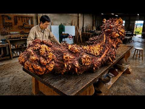 This Brilliant Idea for a Bizarre Log Left Even Master Woodworkers Speechless