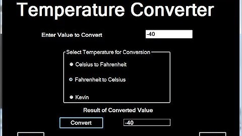 Visual C++ Temperature Converter Tutorial Using Switch Statement and Radio Buttons