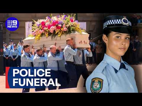 Police officer Mia Lay laid to rest at Sydney funeral | 9 News Australia