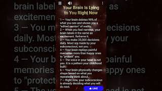 Your Brain Is Lying to You Right Now