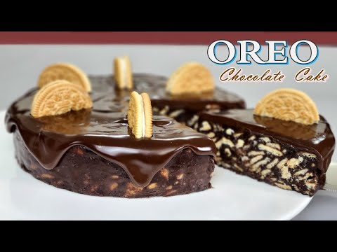 4 Ingredient OREO Chocolate Cake/ Super Easy Recipe/ No Bake, No Eggs, No Sugar, No Flour, No Butter