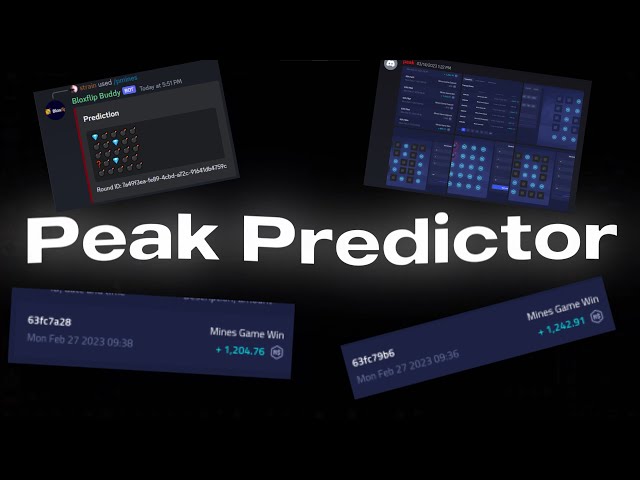 Peak Predictor Showcase! THE BEST BLOXFLIP PREDICTOR (MAKE THOUSANDS) 