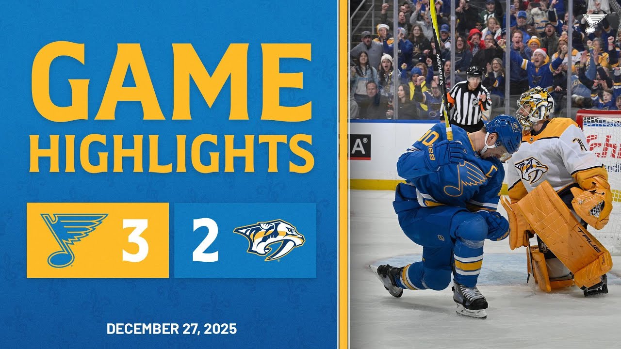 Game Highlights: Blues 3, Predators 2