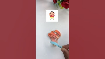 Shin chan color mixing #shorts #clayart #shinchan #youtubeshorts #ytshorts