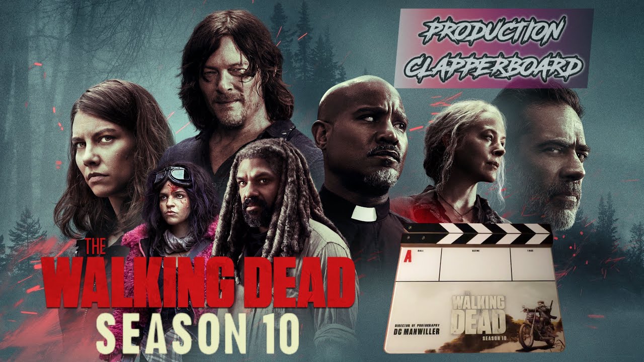 The Walking Dead Season 10 Original Production Clapperboard 