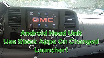 HOW TO Change Car Stereo Launcher Stock Apps Eonon GA9480A GMC Chev Tutorial CarPlay