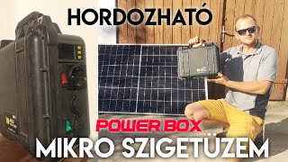 Balkonszolár helyett valami legálisat? - POWERBOX Hordozható szigetüzemű mini napelemes rendszer