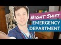 Day in life of DOCTOR in EMERGENCY DEPARTMENT (night shift vlog)