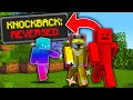 Minecraft Manhunt, But Knockback Is Reversed...