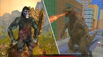 Godzilla & Kong 2021: Angry Monster Fighting GamePlay