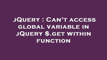 jQuery : Can