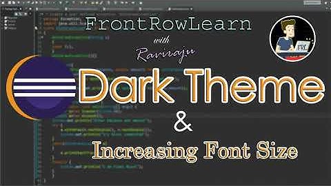 Simple Steps to change DARK THEME in Eclipse IDE // Increasing FONT SIZE // English // 2020