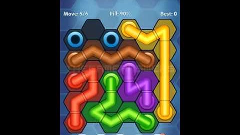 Pipe Lines Hexa Amateur Level 1-10 Solution