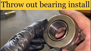 How to install a throw out bearing in a T5 transmission.
