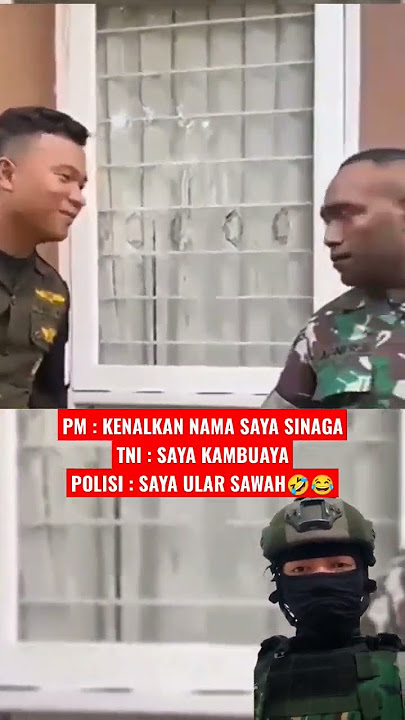 MOMEN LUCU TNI POLRI SAAT KUMPUL BERSAMA 🤣😭 #shortvideo #intel #tniindonesia #tni #kopassus #army