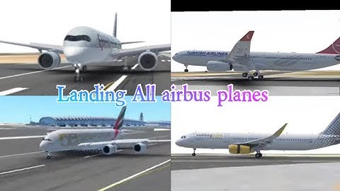 landing all airbus planes in infinite flight!! (special)🔥🔥