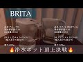 ブリタの浄水ポット2種を比較レビューしてみました┋アルーナXL、スタイル、BRITA