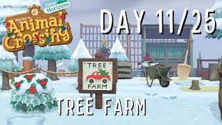 DAY 11: Countdown to Christmas Challenge! Christmas Tree Farm | Animal Crossing: New Horizons