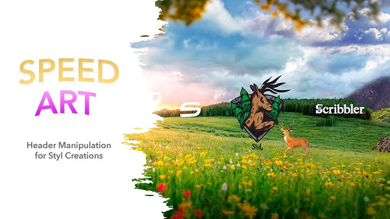 Header Manipulation for Styl Creations - Speed Art #2 | PandaGraphics