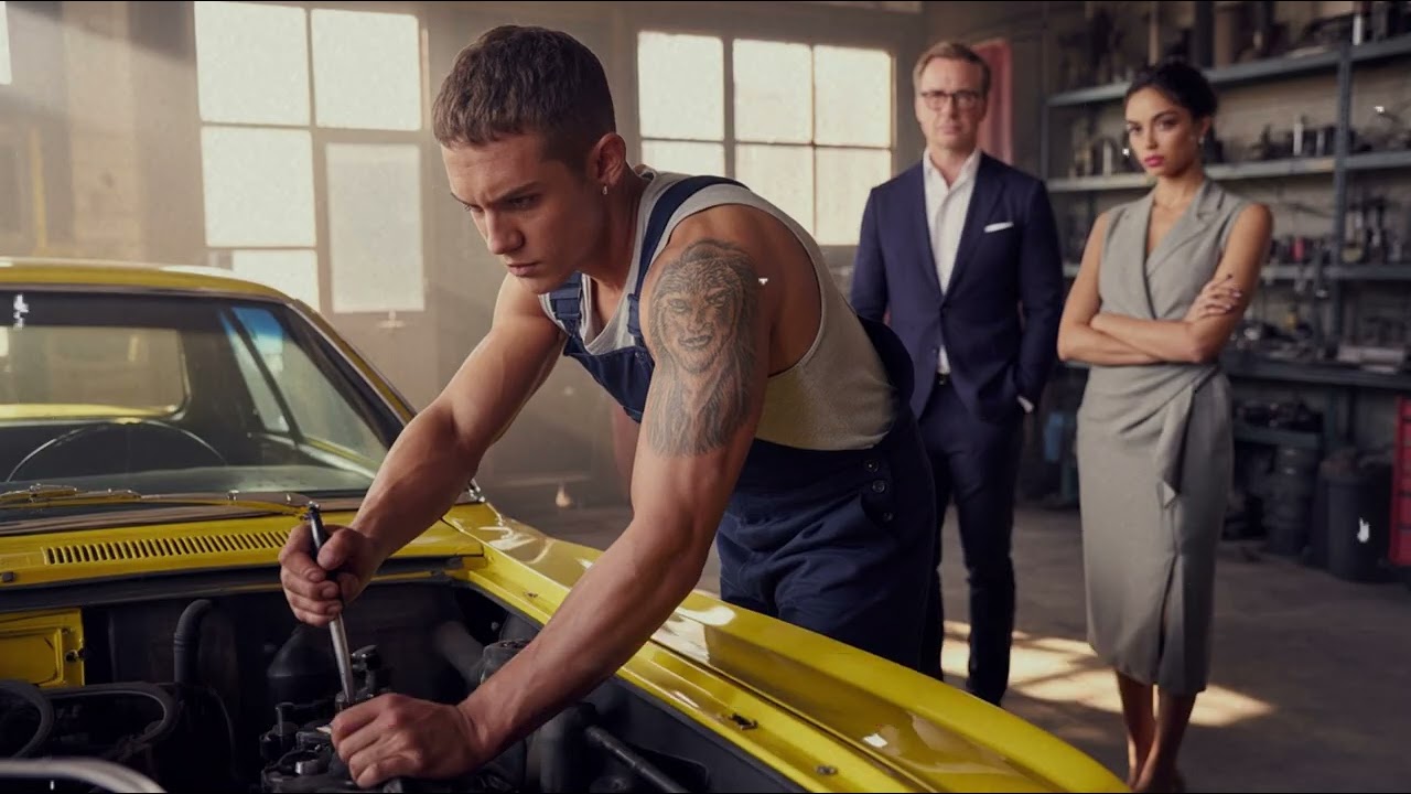 Ein armer Mechaniker reparierte den 1967 Mustang, der Millionär und seine Tochter waren sprachlos 😲