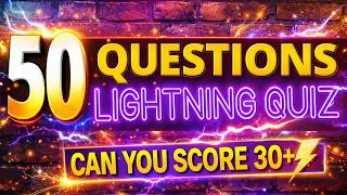 50 RAPID FIRE Trivia Quiz Questions  in 8 Minutes! ⚡ SCORE 30+ screenshot 2
