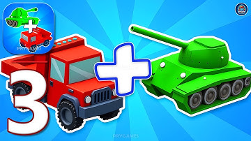 Merge Tanks Battle Game - Gameplay Walkthrough Part 3 - Tank War Army Commander (Android, iOS)