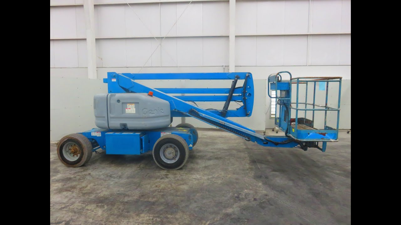 Como Manejar Canastilla de Plataforma Eléctrica Articulada Marca GENIE Modelo Z45/25 de 500 Libras