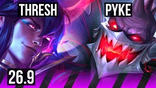 THRESH & Corki vs PYKE & Smolder (SUP) | EUNE Grandmaster | 26.9