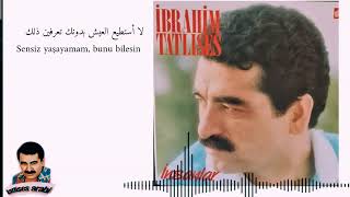 Ibrahim tatlises Özledim seni 1989 مترجمة للعربية Resimi