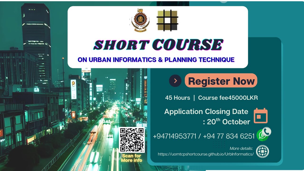 Certificate Course on Urban Informatics and Planning Techniques - YouTube