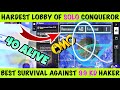 😱OMG 40 ALIVE IN DEATH ZONE - SOLO CONQUEROR. IMPOSSIBLE SURVIVAL AGAINST H@CKERS SOLO CONQUEROR.