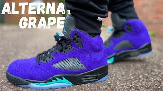 JORDAN 5 ALTERNATE GRAPE REVIEW & ON FOOT