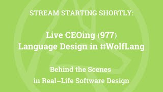 Live CEOing Ep 977: Language Design in Wolfram Language [DigitCount, UnitVector and more] Wealth