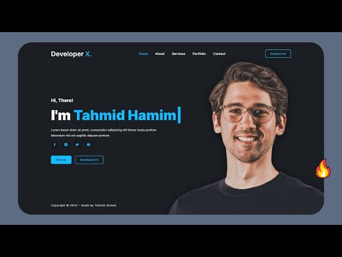 Personal Portfolio Website using HTML CSS & JavaScript