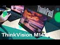 Lenovo ThinkVision M14 Portable USB-C Monitor Hands-on from MWC 2019