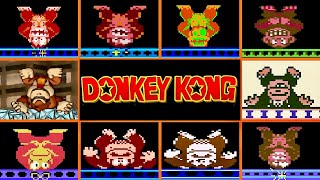 Evolution of Mario Defeating Donkey Kong in all Donkey Kong Ports - Official & Fan-Games