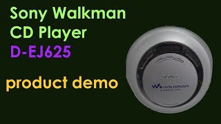 Sony D-EJ625 Portable CD Player Walkman Brand Product Demonstration