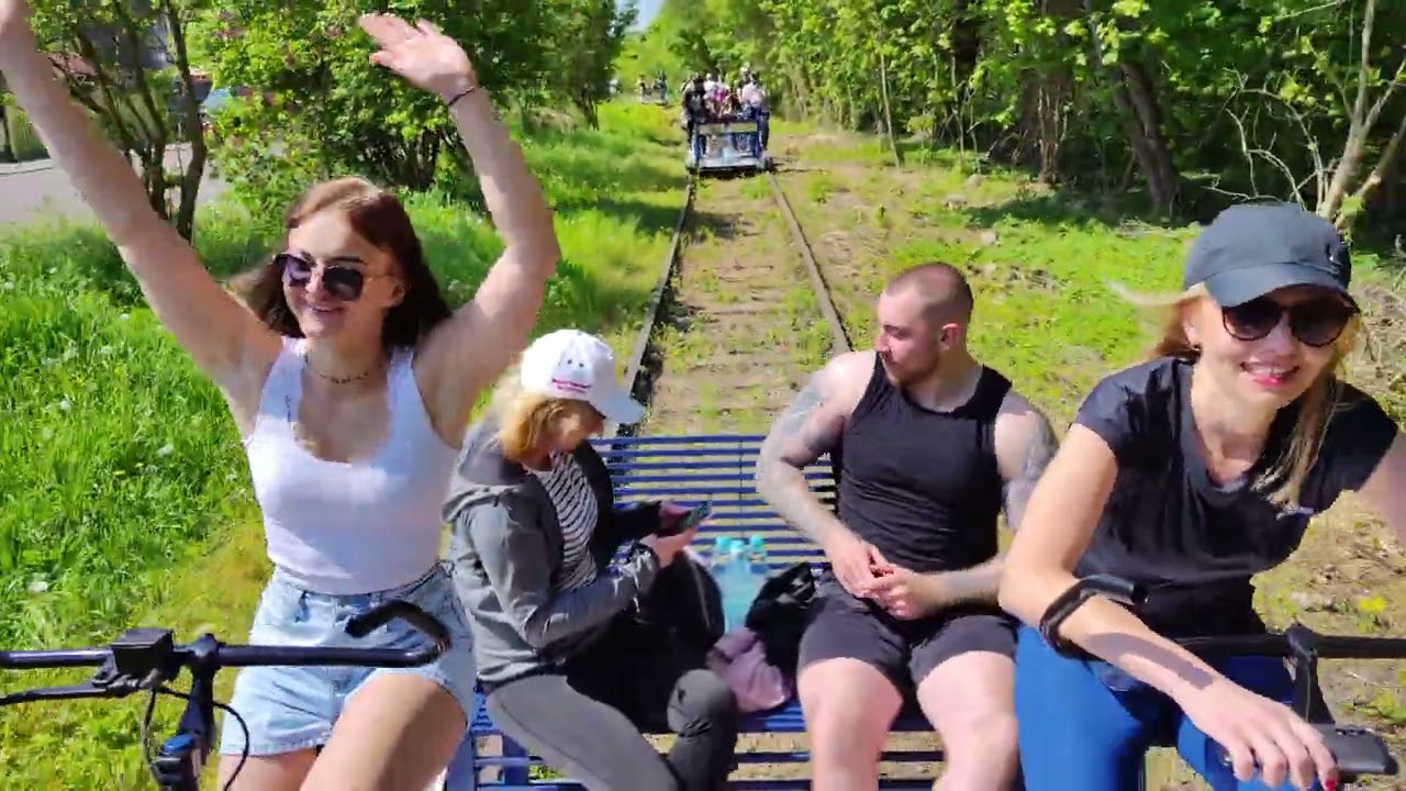 Przejazd drezynami z Tolkmicka