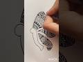 How to Draw a Butterfly Mandala: Easy Step-by-Step #MandalaArt #ButterflyDrawing #ShortsArt #shorts