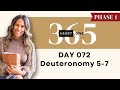 Day 072: Deuteronomy 5-7 | Daily One Year Bible Study with Audio and Commentary